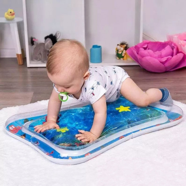 Развивающий Водный Коврик Детский Игровой Надувной для Малышей
