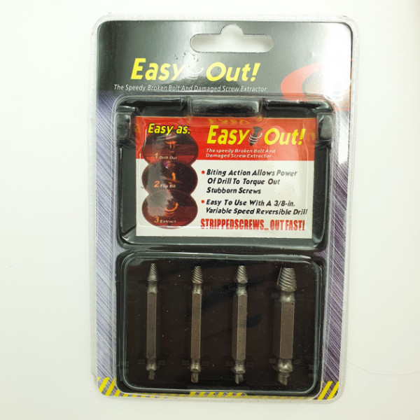 Набор бит и экстракторов EASY OUT TOOL для выкручивания саморезов и болтов