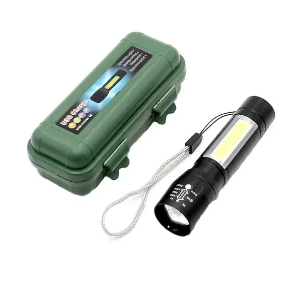 Ручной карманный фонарь BL-911 с зарядкой USB