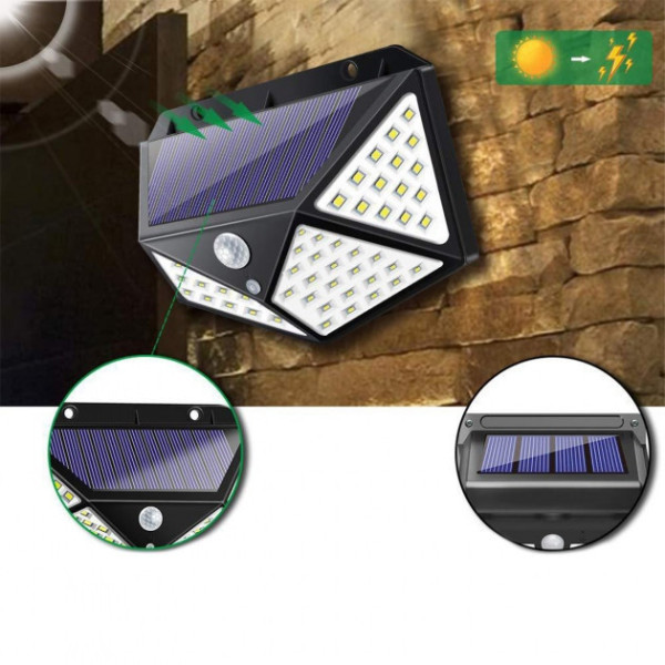 Фонарь Навесной с Датчиком Движения BL CL 100 - 100 LED + Solar