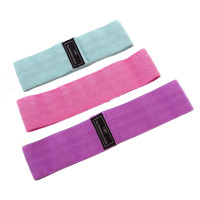 Тканевые эластичные фитнес-петли Hip Resistance Bands 3 шт + мешочек для пилатеса, набор гибких резинок для фи