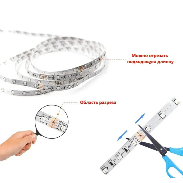Комплект LED 5050 Smart BT APP RGB светодиодная лента 5 м