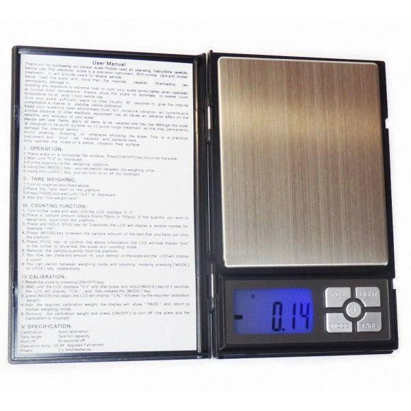 Карманные ювелирные весы в виде книги (500/0,01) Gr MH048