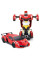 Машинка-трансформер Bugatti Car Robot Size 18, красная