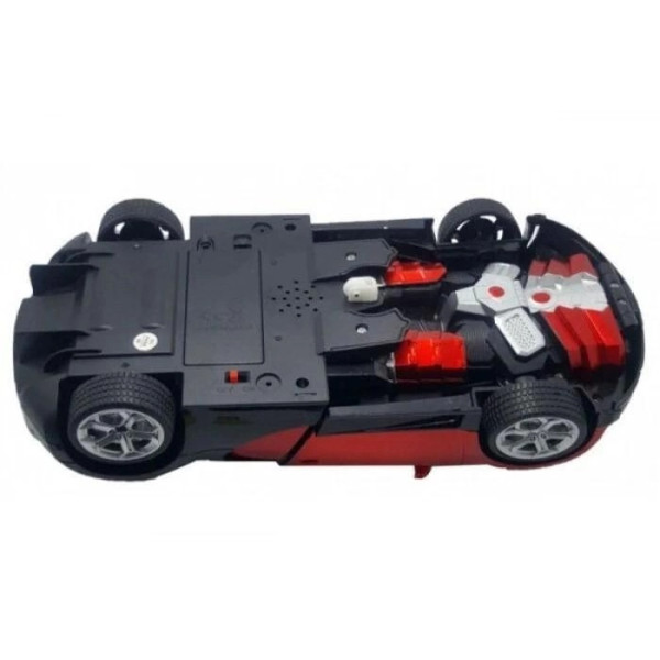 Машинка-трансформер Bugatti Car Robot Size 18, красная