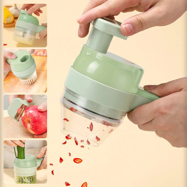 Ручной измельчитель для овощей 4 в 1 Food Chopper