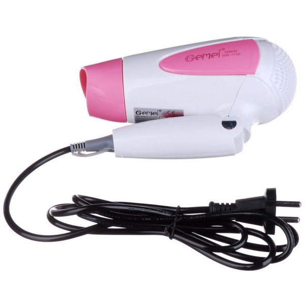 Фен дорожный Gemei GM-1756 Pink