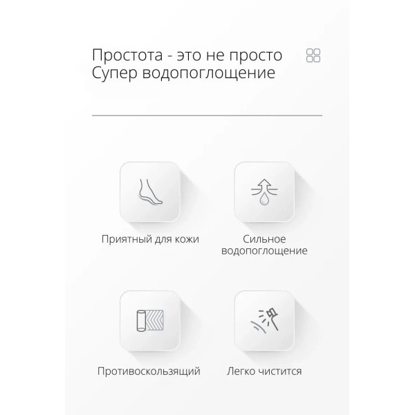 Супервпитывающий коврик для ванной