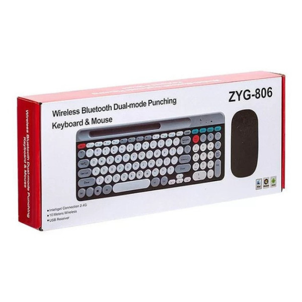 Комплект беспроводной клавиатуры и мыши ZYG 806, 2.4Ghz Bluetooth