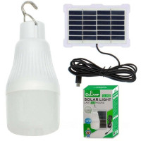 Кемпинговая LED лампа CL022 с солнечной панелью и аккумулятором, 10W