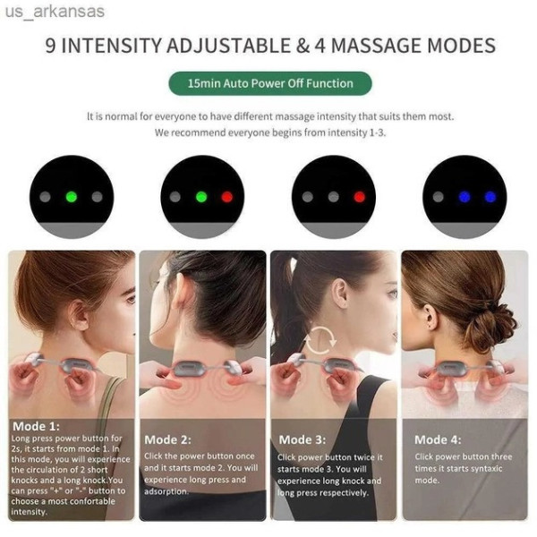 Микро-точечный массажер для шеи Neck Massager