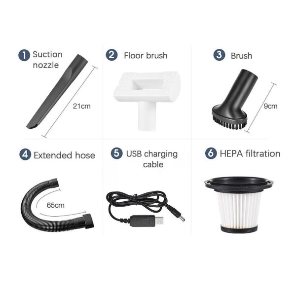 Беспроводной ручной пылесос Dust collector CY 168, 120W, без мешка