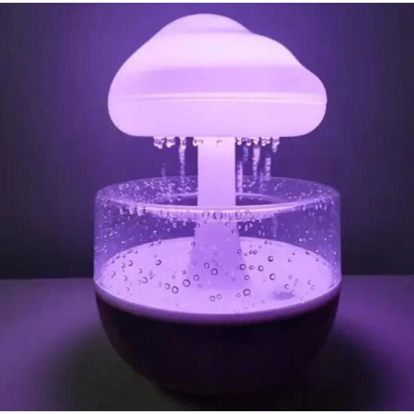 Увлажнитель воздуха и ночник Гриб RAIN HUMIDIFIER с эффектом дождя и подсветкой