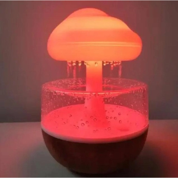 Увлажнитель воздуха и ночник Гриб RAIN HUMIDIFIER с эффектом дождя и подсветкой