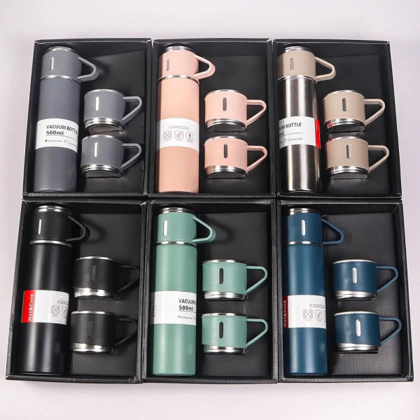 Набор термос и 2 чашки LY-526, Vacuum cup