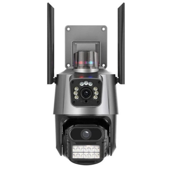Поворотная уличная WiFi камера PTZ P11 ICSEE, 3mp+3mp, IP66, ночное видение