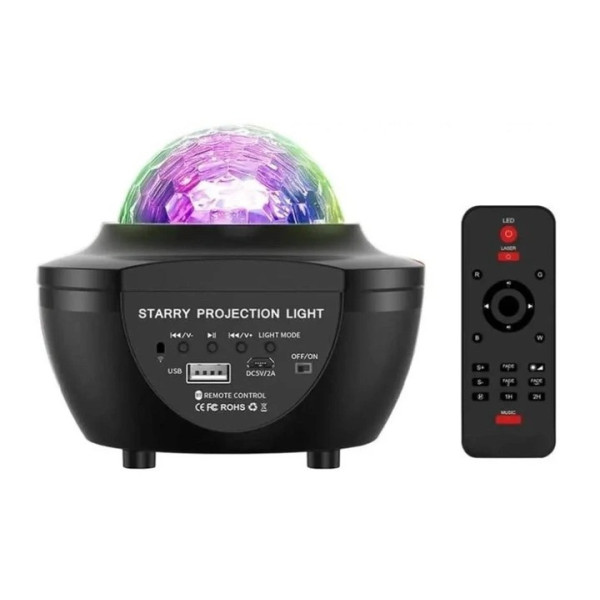Звездный проектор-ночник LY-427 с колонкой Bluetooth и пультом
