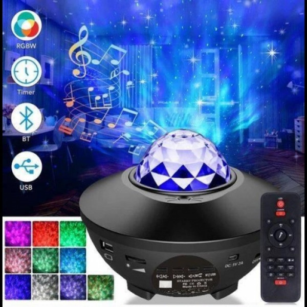 Звездный проектор-ночник LY-427 с колонкой Bluetooth и пультом