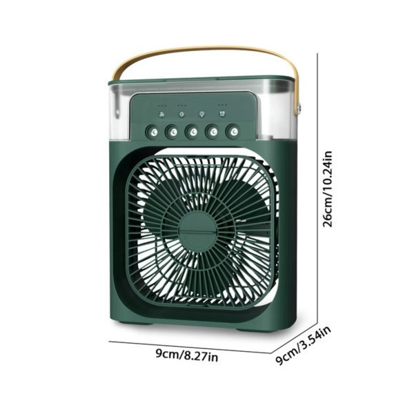 Портативный мини кондиционер Air Cooler Fan 4в1 с ночником и USB увлажнителем, LED подсветка