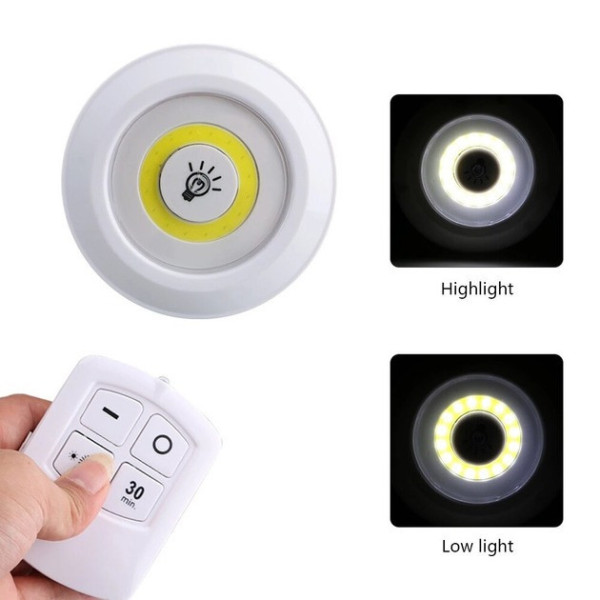 Набор LED светильников с пультом и таймером, LED light with Remote Control Set (3 шт.)