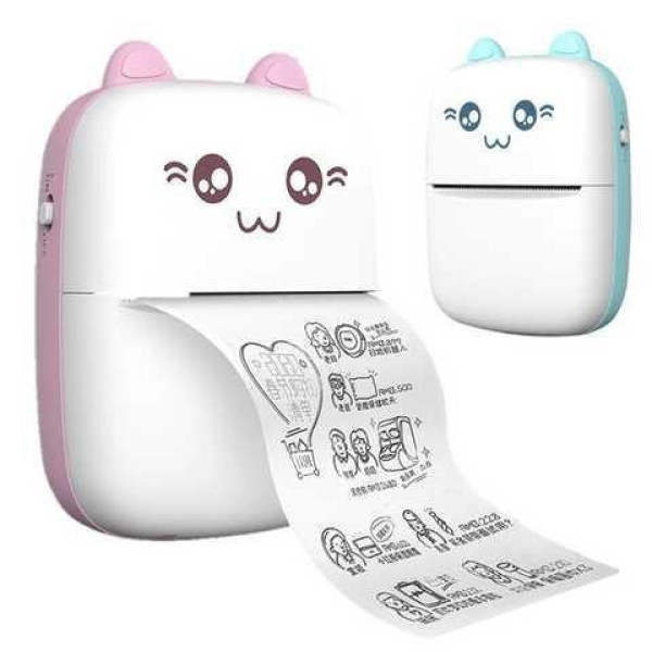 Портативный беспроводной термопринтер Mini Printer