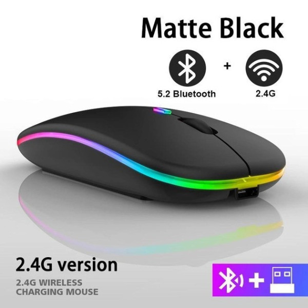 Беспроводная компьютерная мышь с аккумулятором, Bluetooth и 2.4GHz