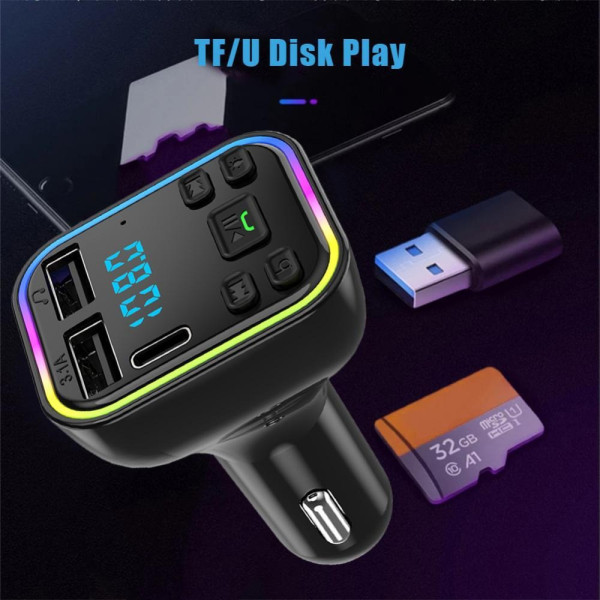 Автомобильный трансмиттер FM Player G39 с Bluetooth 5.0, FM модулятор
