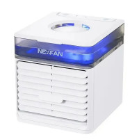 Мини кондиционер NexFan 3 в 1, настольный, с 7 цветами LED подсветки