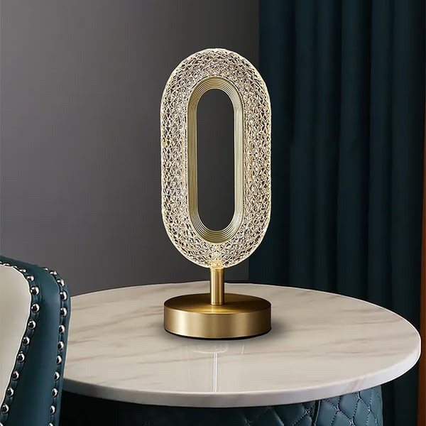 Настольная лампа Creative Table Lamp 16 с тремя видами свечения и кристаллами