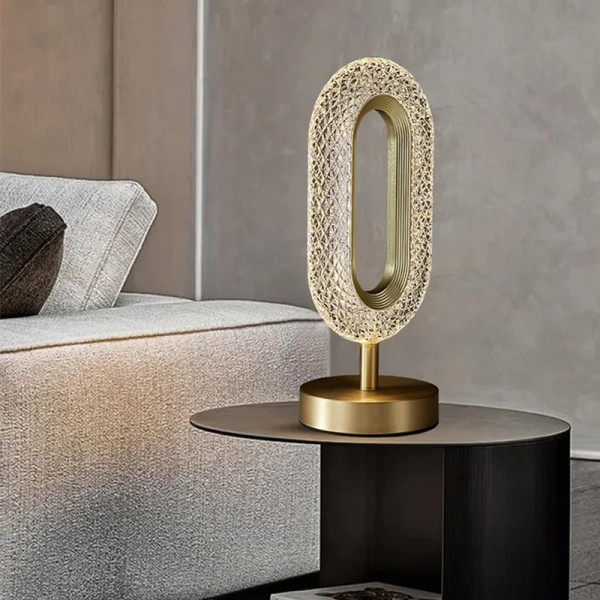 Настольная лампа Creative Table Lamp 16 с тремя видами свечения и кристаллами