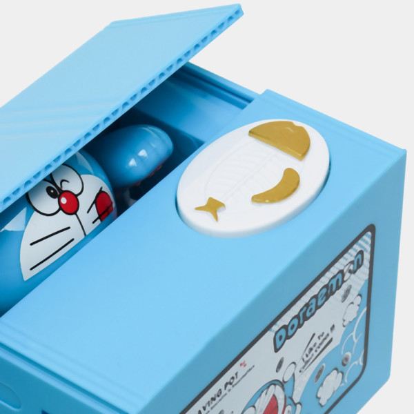 Детская интерактивная электронная копилка для монет, от батареек DORAEMON