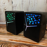 Колонки JEDEL S554 для компьютера и ноутбука RGB 2.0 USB / Акустическая система для ПК