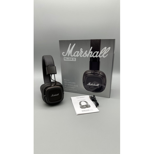 Беспроводные наушники Marshall Major IV Bluetooth Black складные Черные