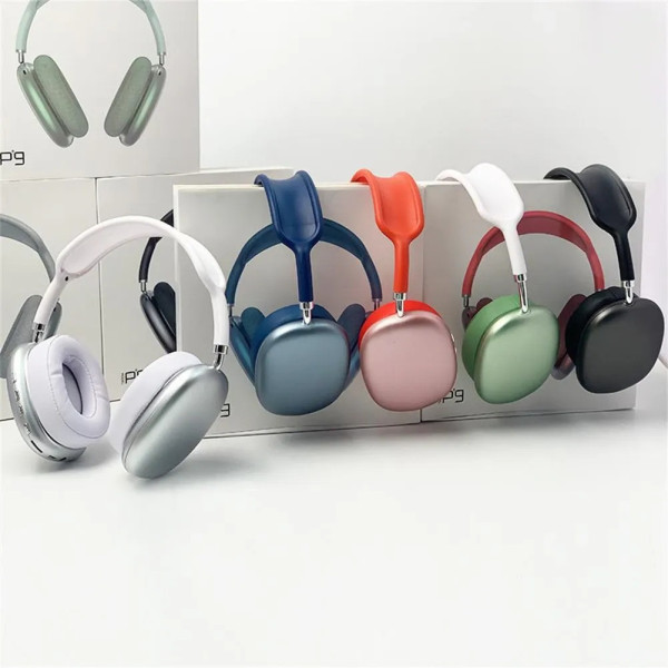 Стерео ьеспроводные наушники Macaron P9 Max Bluetooth с кейсом с MP3