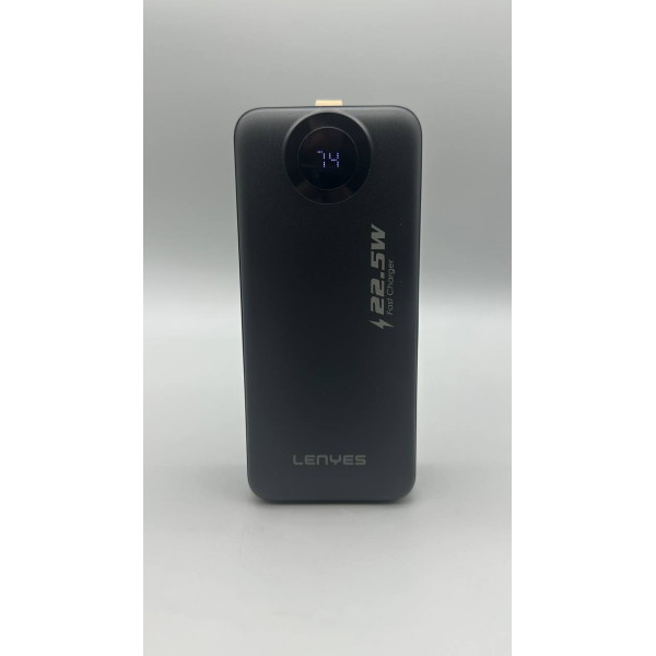 Внешний аккумулятор Power bank LENYES PX387D 30000mAh 22,5W павербанк Черный