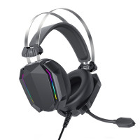 Проводные полноразмерные игровые наушники гарнитура XO GE-07 Black AUX USB