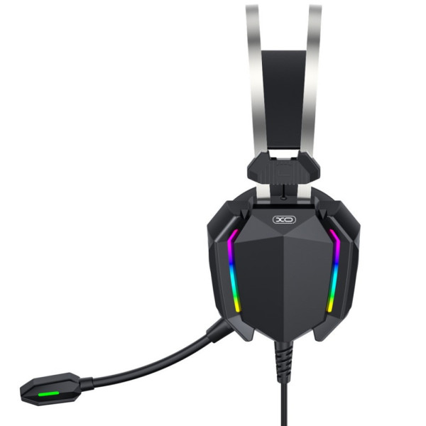 Проводные полноразмерные игровые наушники гарнитура XO GE-07 Black AUX USB