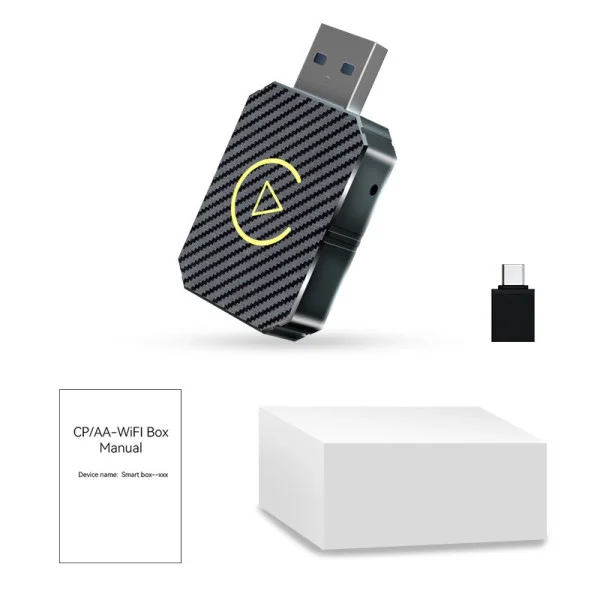Адаптер для авто CarPlay и Android Auto беспроводной, USB Type-C, Bluetooth/Wi-Fi, голосовое управление