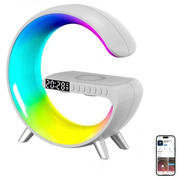 Многофункциональная лампа-ночник Smart Light Sound Machine 5в1 с Bluetooth колонкой,будильником, RGB-подсветка