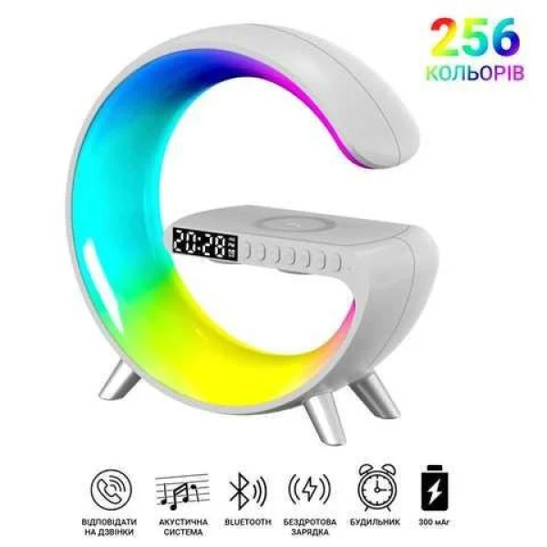 Многофункциональная лампа-ночник Smart Light Sound Machine 5в1 с Bluetooth колонкой,будильником, RGB-подсветка