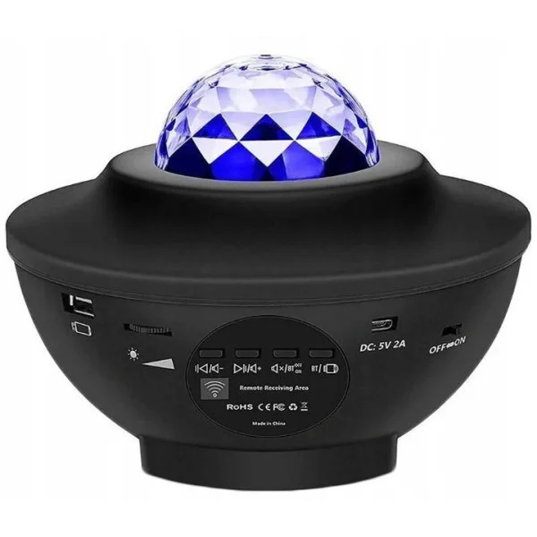 Лазерный проектор-ночник с имитацией звездного неба, Bluetooth, пульт ДУ, ночник для детей и взрослых
