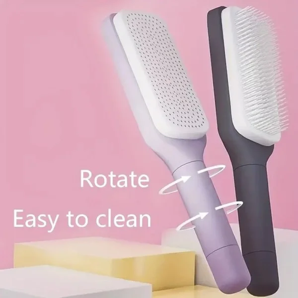 Массажная расческа для волос Hair Straightener AND LY-639 с функцией самоочистки