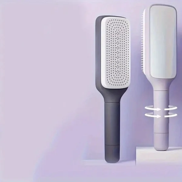 Массажная расческа для волос Hair Straightener AND LY-639 с функцией самоочистки