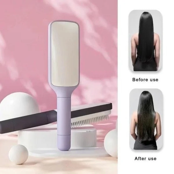 Массажная расческа для волос Hair Straightener AND LY-639 с функцией самоочистки