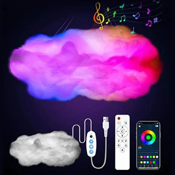 Светильник-ночник LED "Облако" TouCloud OBL-211 с 3D эффектом и управлением через APP