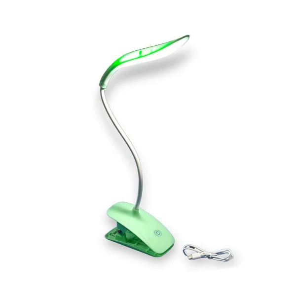 Аккумуляторная LED лампа SST-812 на прищепке, настольная, с сенсорным управлением