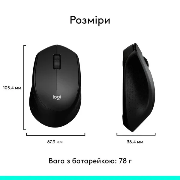 Беспроводная оптическая мышь M280 с 3 кнопками, USB, эргономичная, для офиса и дома