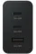 Сетевое зарядное устройство 65W Trio с 2 Type-C и USB-A, поддержка быстрой зарядки PD 3.0 / SFC / AFC, черное