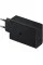 Сетевое зарядное устройство 65W Trio с 2 Type-C и USB-A, поддержка быстрой зарядки PD 3.0 / SFC / AFC, черное