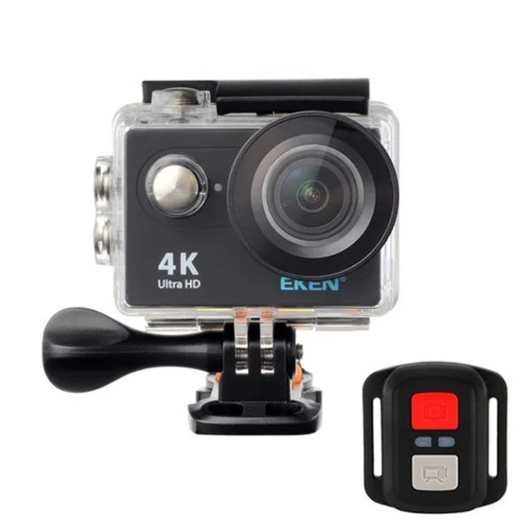 Экшн-камера Eken H9 Ultra HD 4K Wi-Fi + аквабокс и крепления, угол обзора 170°, экран 2", видеорегистратор